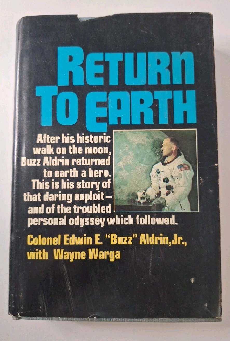Rare! Return to Earth Col. Buzz Aldrin Book FDC EFO Stamps Skylab Man on Moon
