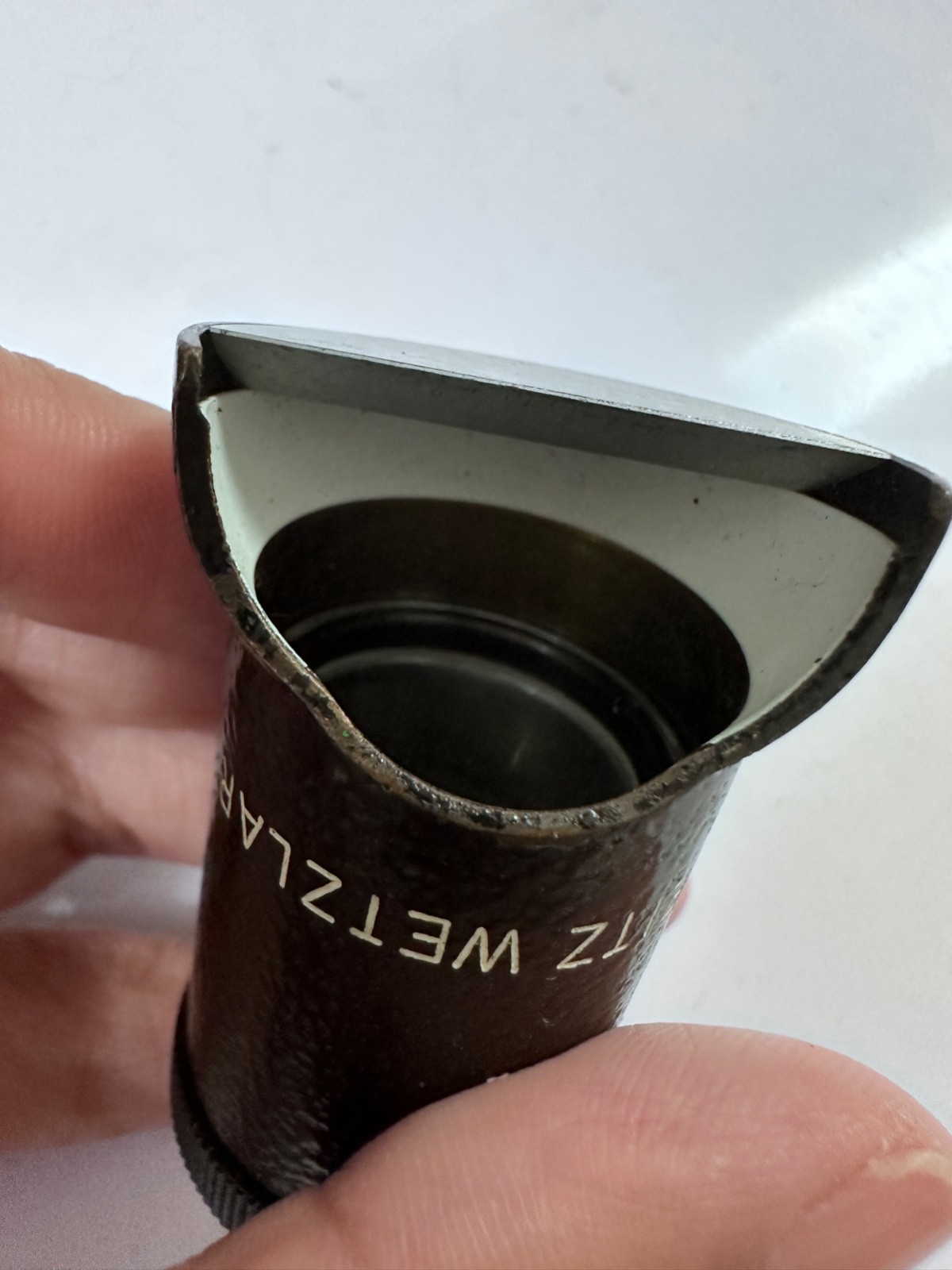 LEITZ WETZLAR Germany 8x Loupe Scale Measuring Magnifying Glass