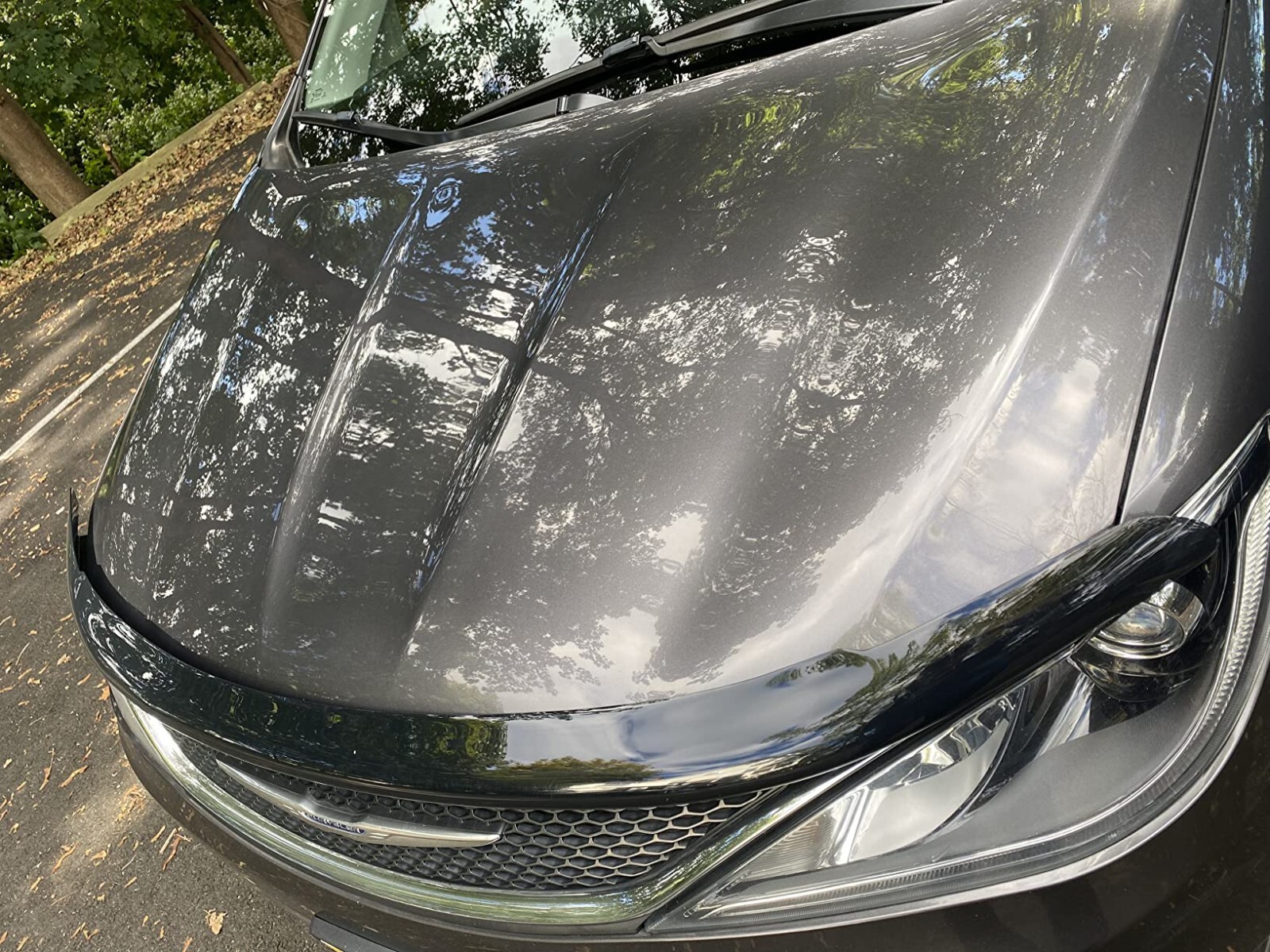 BugFlector II Smoke Bolt-On Bug Shield Protector for 2017-2024 Chrysler Pacifica