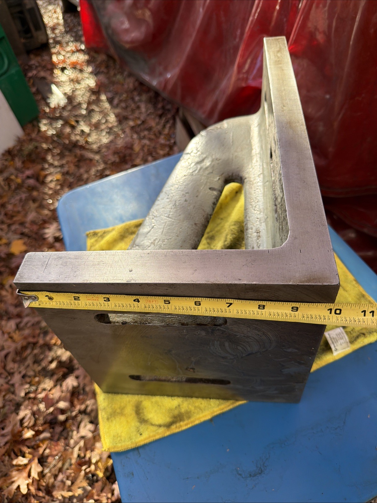 18 X 10 X 10 Slotted Webbed Angle Plate Milling Machine Set Up Fixture Jig Bore