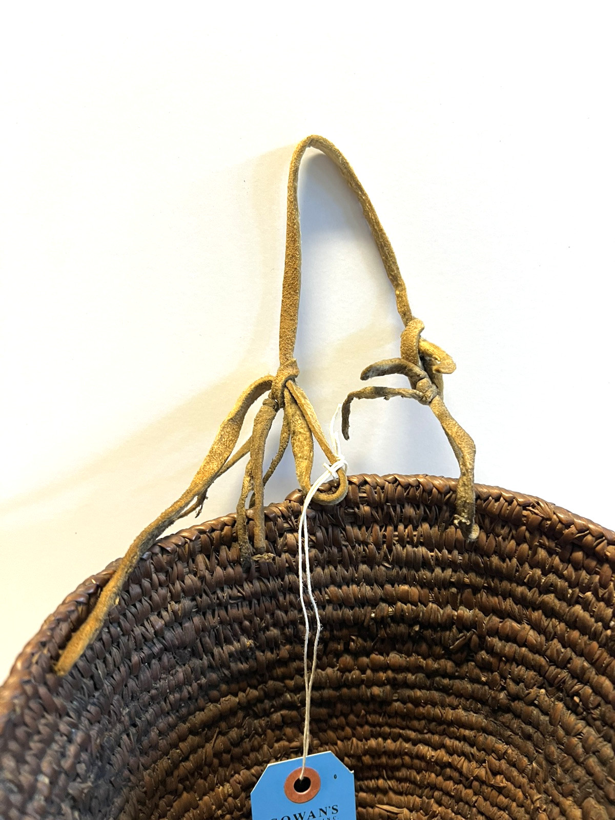 Original Antique Native American Indian Berry Basket; Late 1880's-1900; Lot # C9