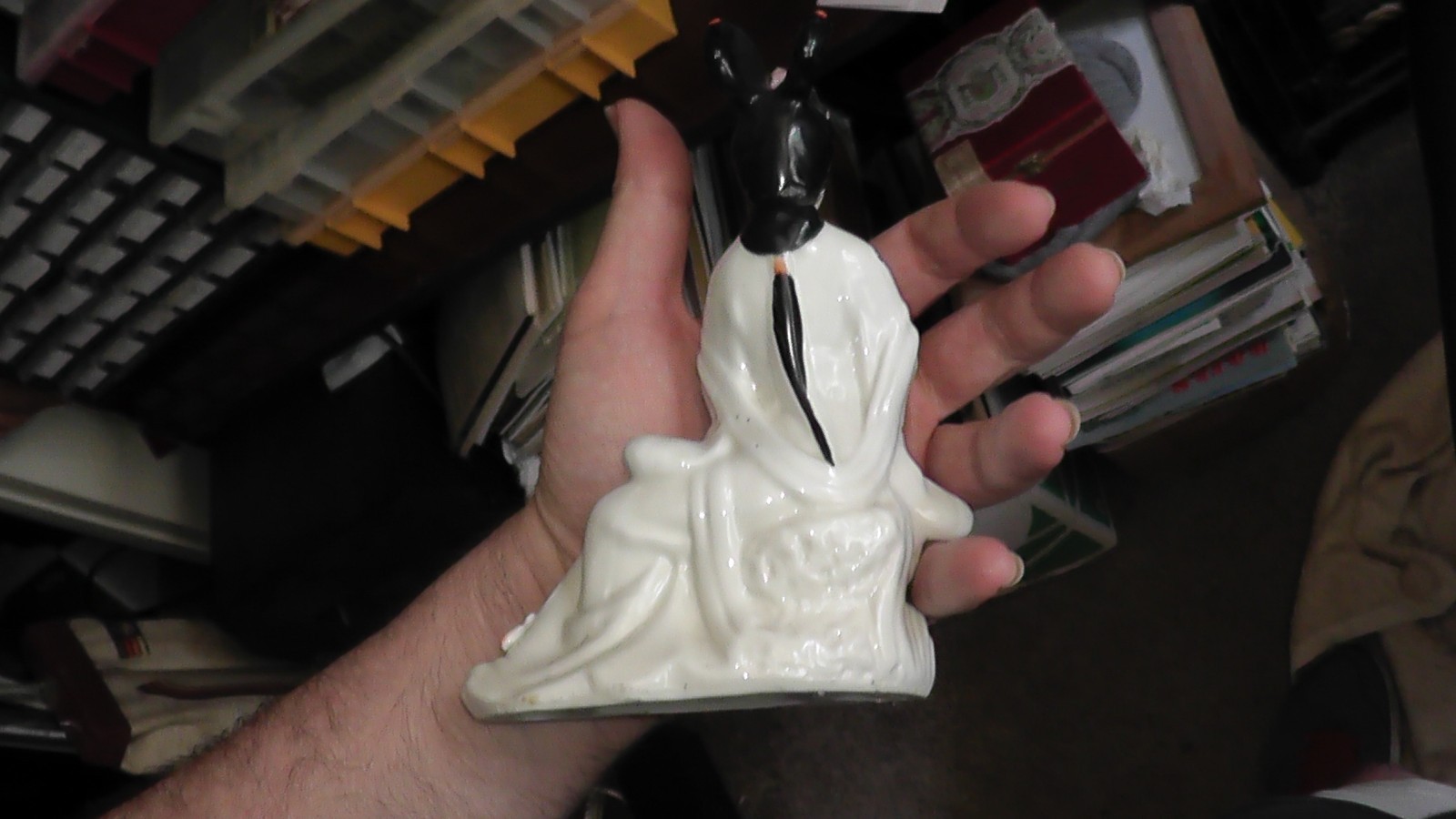 asian porcelain figurine woman japan japanese ? vintage