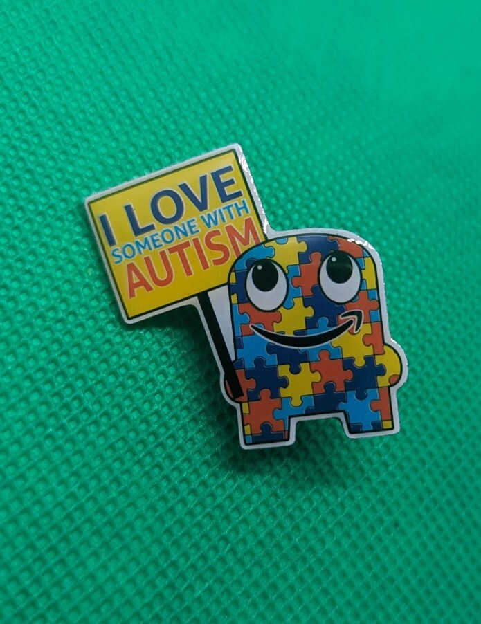 Amazon PECCY Pins I Love Someone with Autism Puzzle design