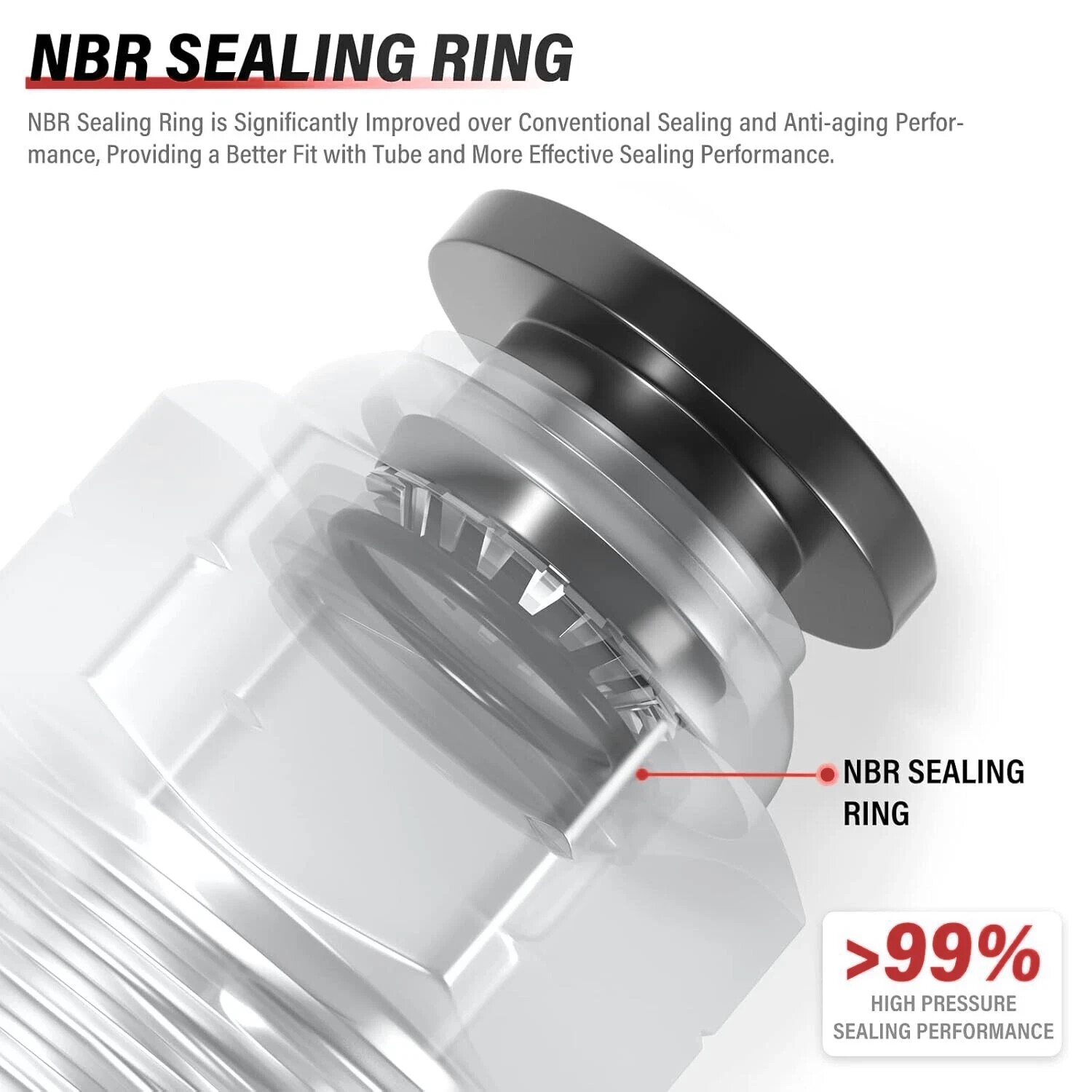 10 Pieces pneumatic 1/4" Tube x 3/8" NPT Male Connector Push to Connect fitting