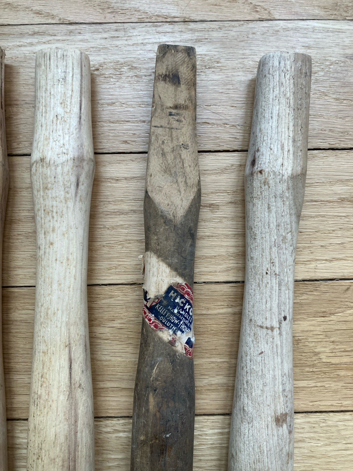 LOT OF 7 VINTAGE HAMMER REPLACEMENT HANDLES 14" - 16"- CARPENTER BLACKSMITH