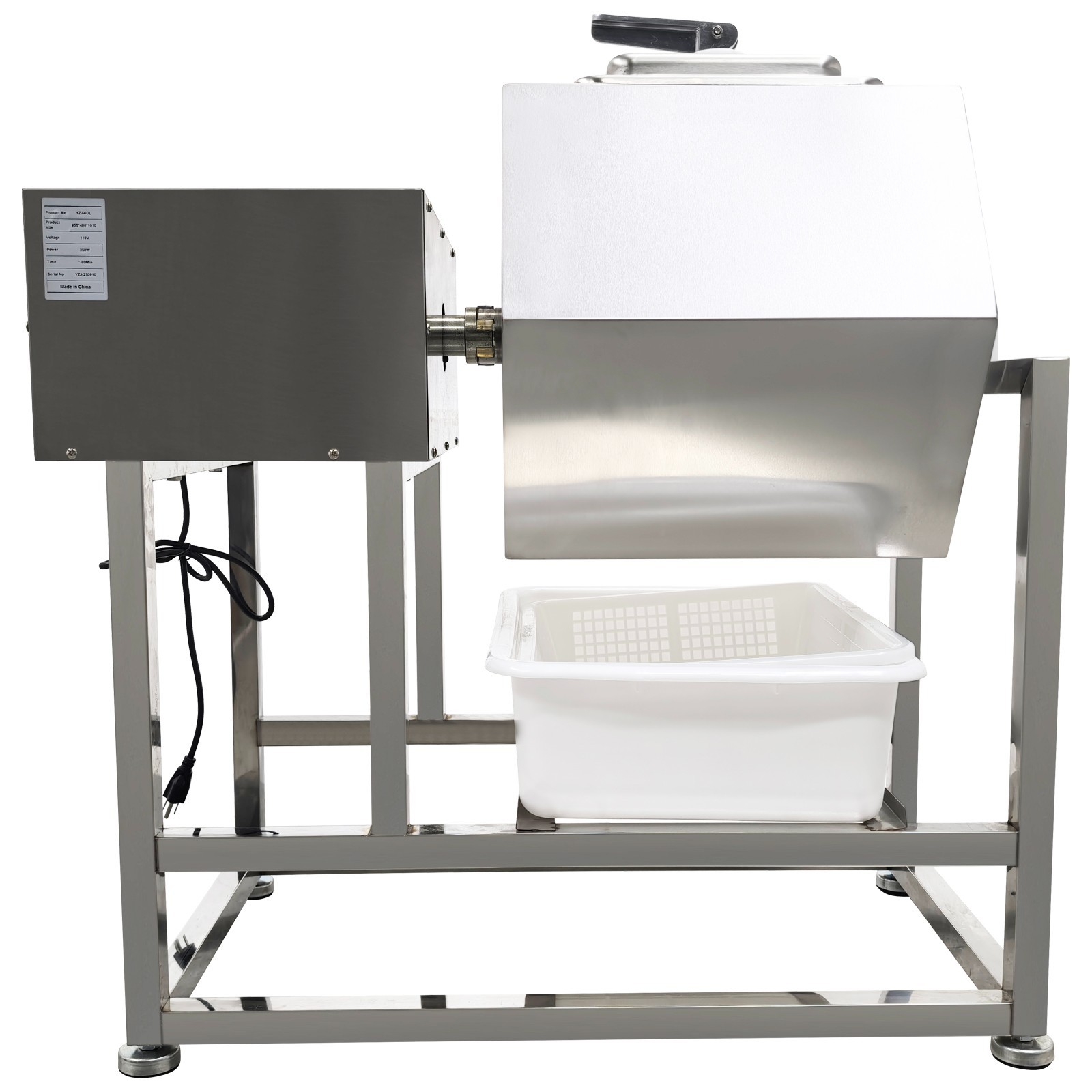 70L Commercial Meat Vegetable Tumbler Marinator Hexagonal Stainless Steel 110V