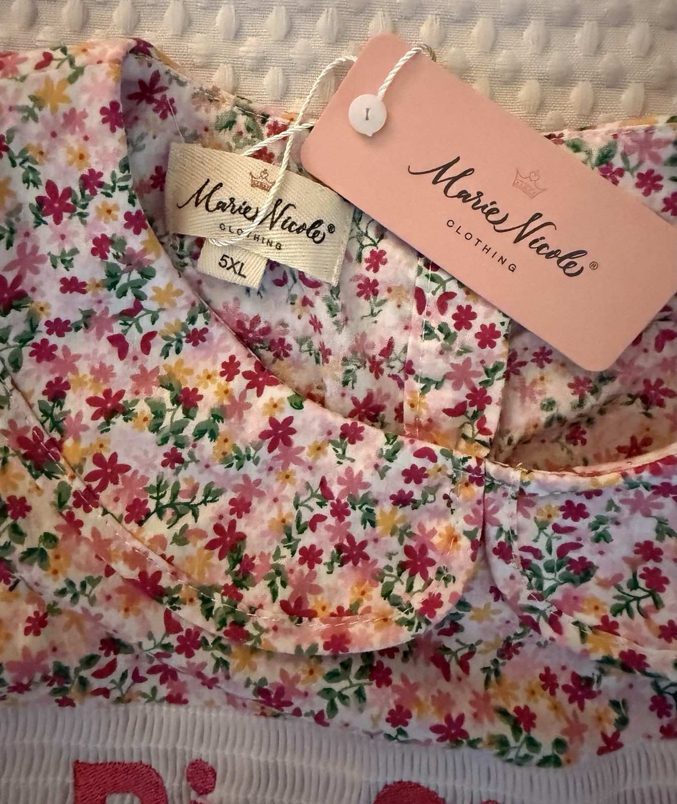 Marie Nicole Boutique “Big Sister” Girls Knee Length Dress SZ 5XL (9 years) NEW