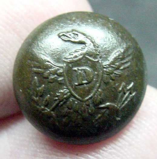 # 513= 1830 PERIOD DRAGOON CUFF BUTTON Ca. 1830-1840