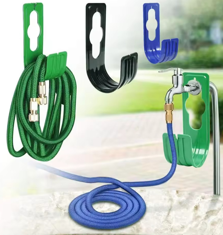1pc Garden Hose Holder Wall Mount Rack Water Pipe Reel Hook for Outdoor Use