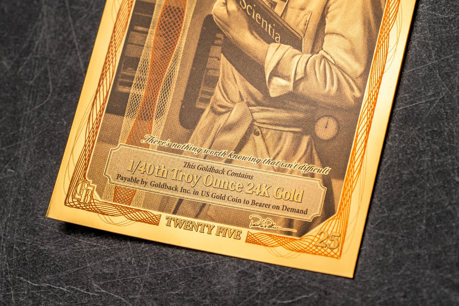 2026 - 25 IDAHO Goldback Aurum Gold Foil Note 1/40 oz 24kt .999 Fine PRESALE