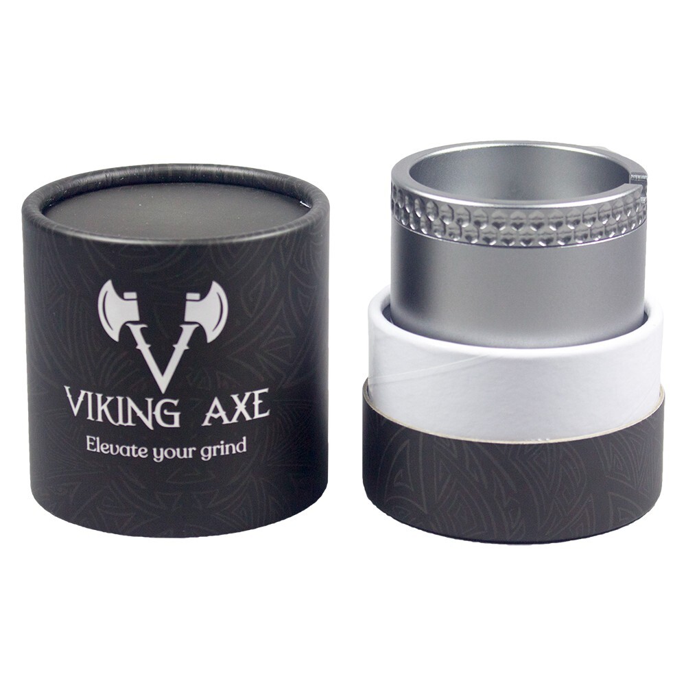 2.5'' 4 Parts Viking Axe Toothless Mortar Plus Pestle Grinder Black Color