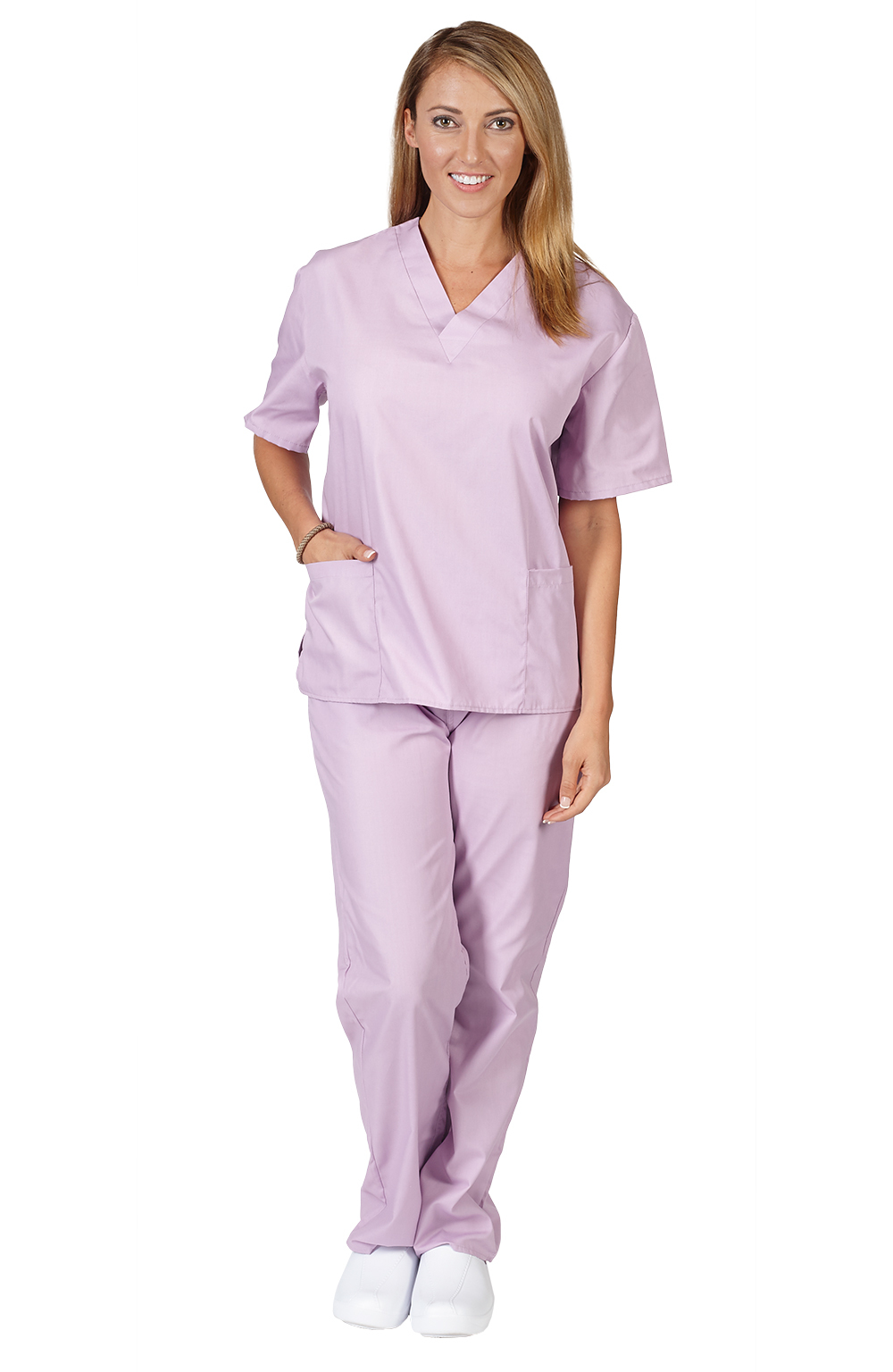 Medical Nursing Scrub Set NATURAL UNIFORMS Men Women Unisex Top Pants BP101
