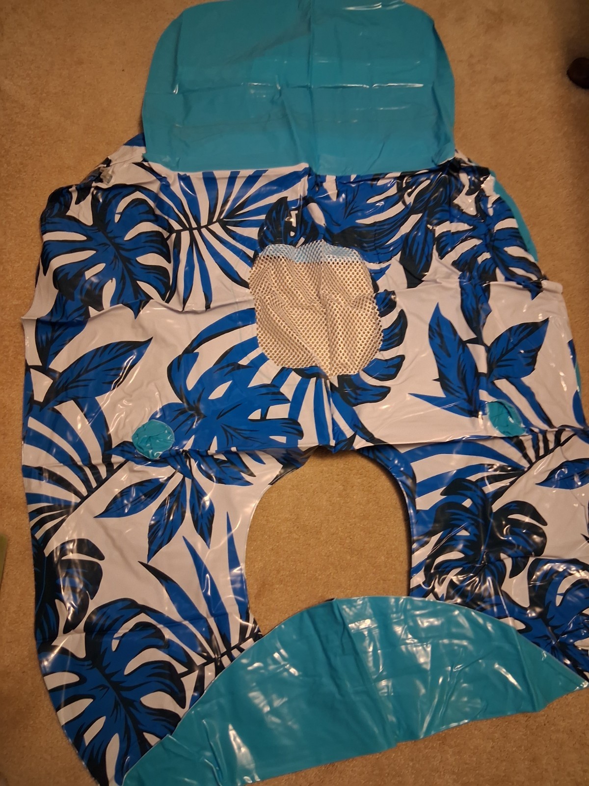 Adult Pool Lounger Recliner Float With Backrest Cup Holders--FREE SHIPPING!