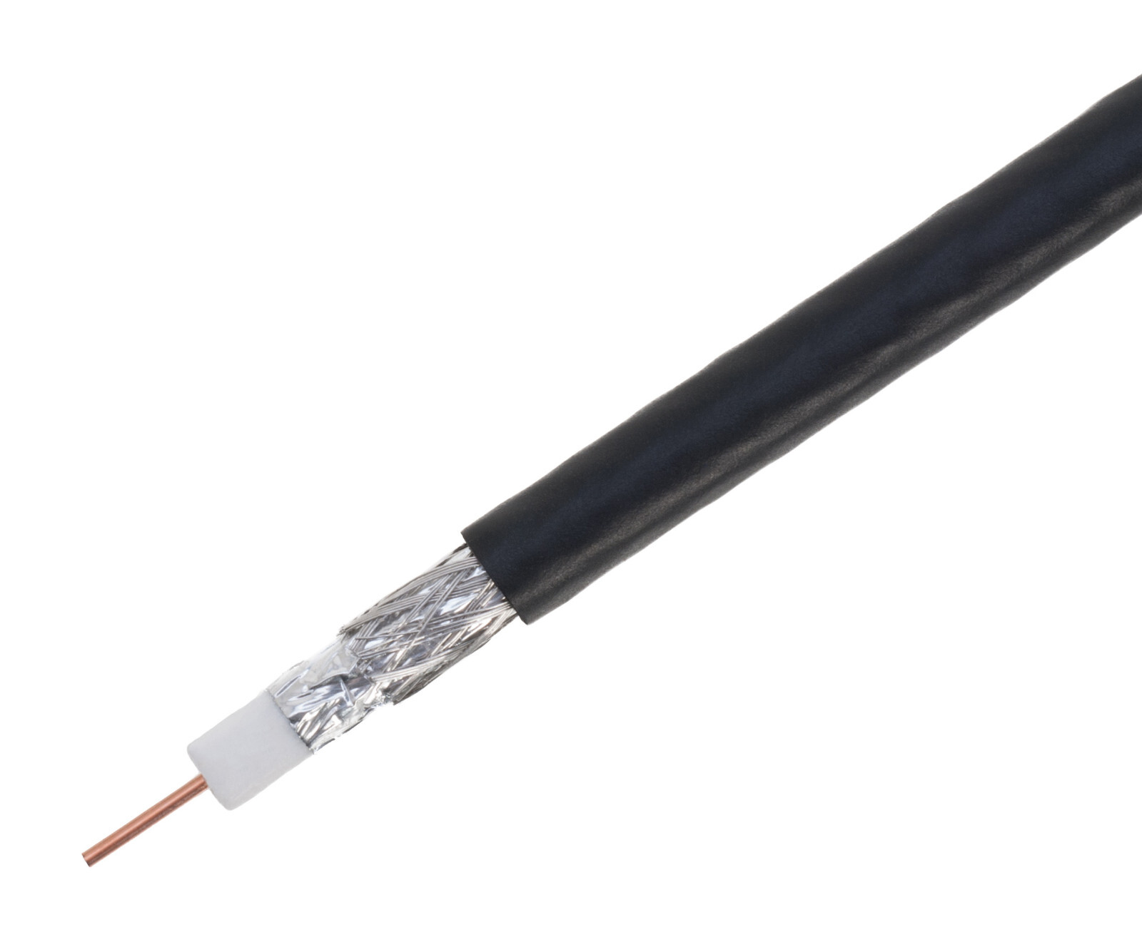 RG6 DUAL Shield Coax Cable Black TV Antenna Satellite 3ft-100ft Multi-Pack Lot