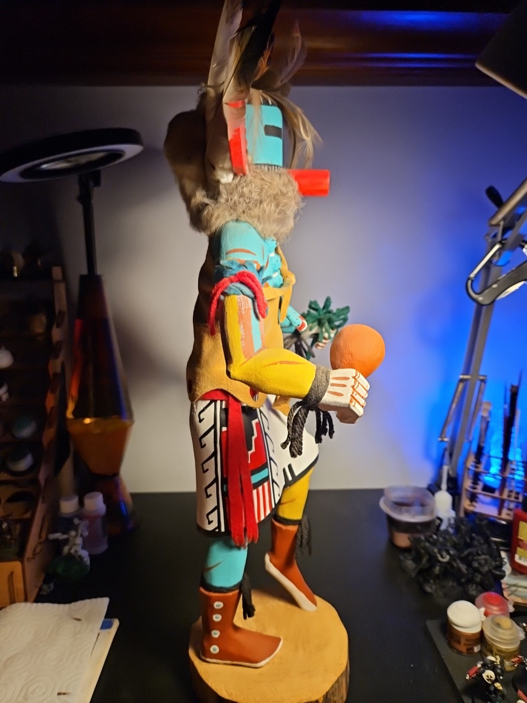 Hopi "Peeking Out Man" Kachina Doll