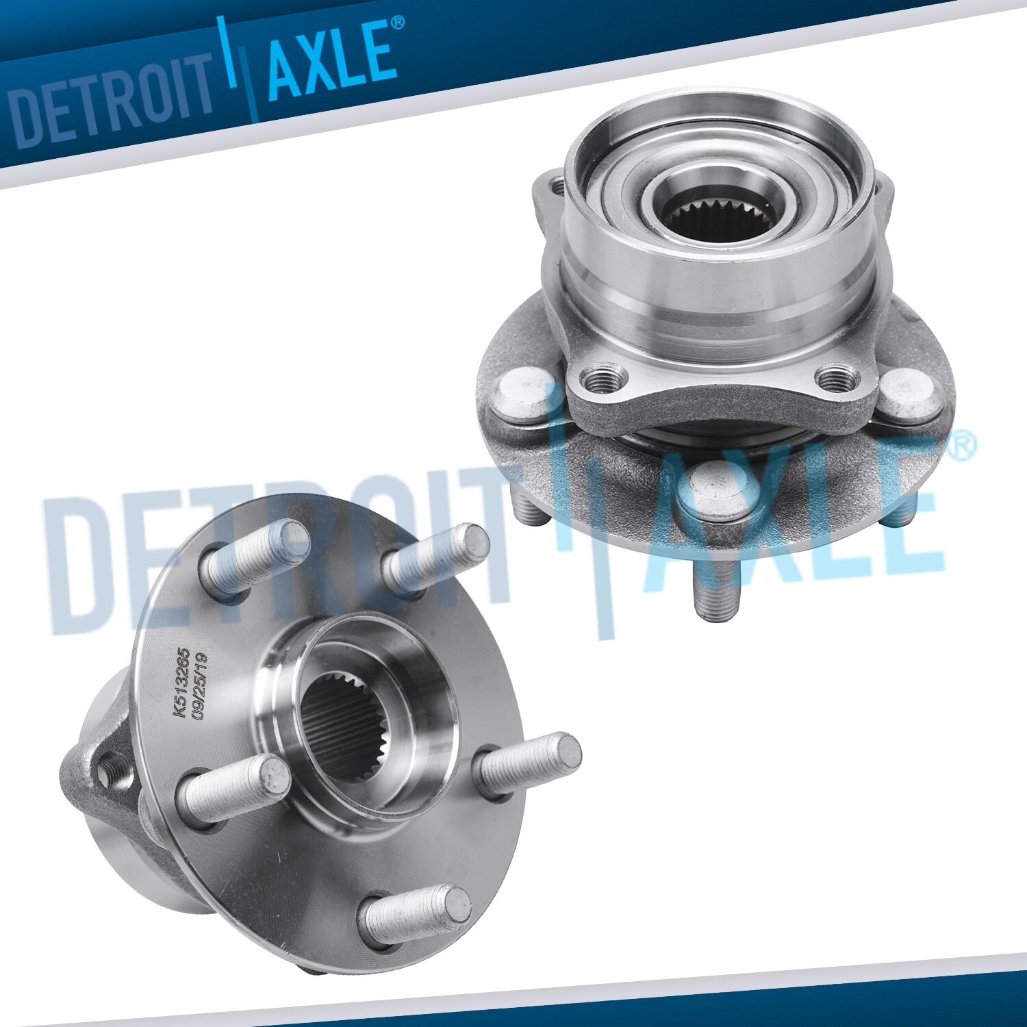 Front Left and Right Wheel Bearing Hubs Assembly Set for 2004-2009 Toyota Prius