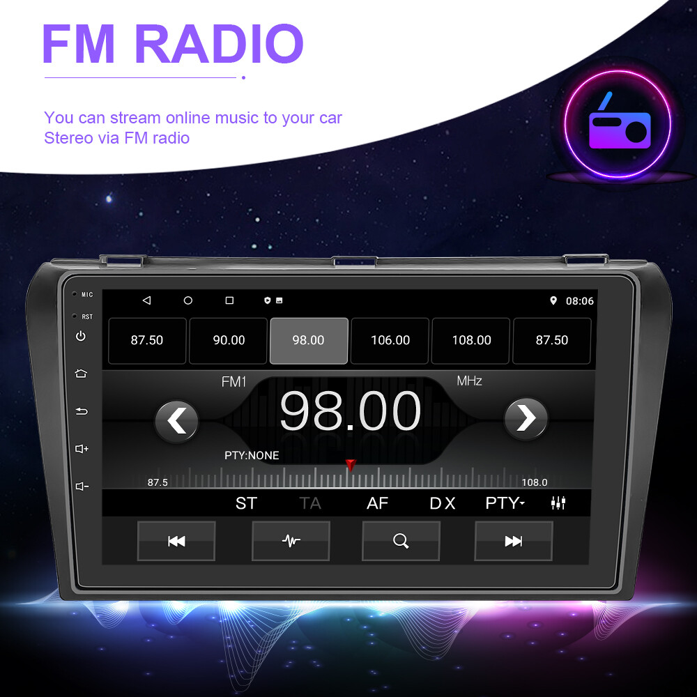For Mazda 3 2004-2009 Android 15 Car Stereo Radio GPS Navi WIFI BT Carplay 2+32G
