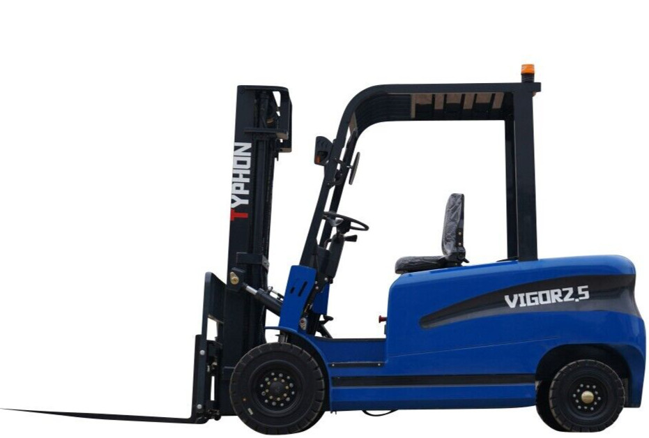 New 2.5 Ton Capacity TYPHON Electric Forklift w 70Ah Charger Lead-acid battery