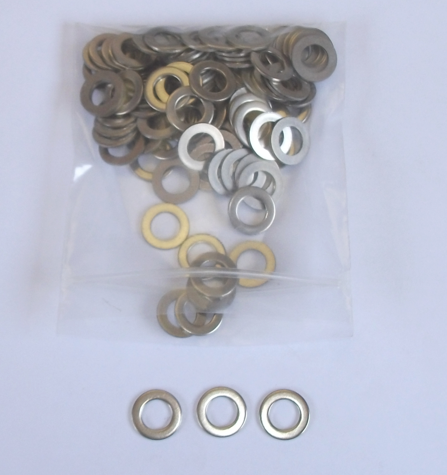 3/8 Stainless Steel Flat Washers 100 pcs. Aircraft  Curtiss Wright A8137PC207
