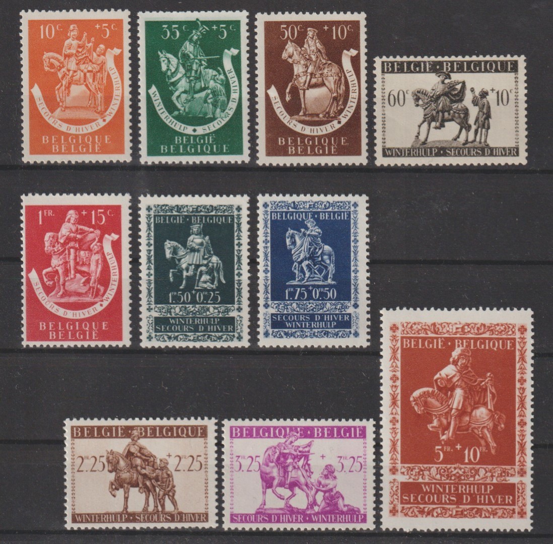 Belgium - 1942 - COB 603/12** - Scott B332/41 - MNH -