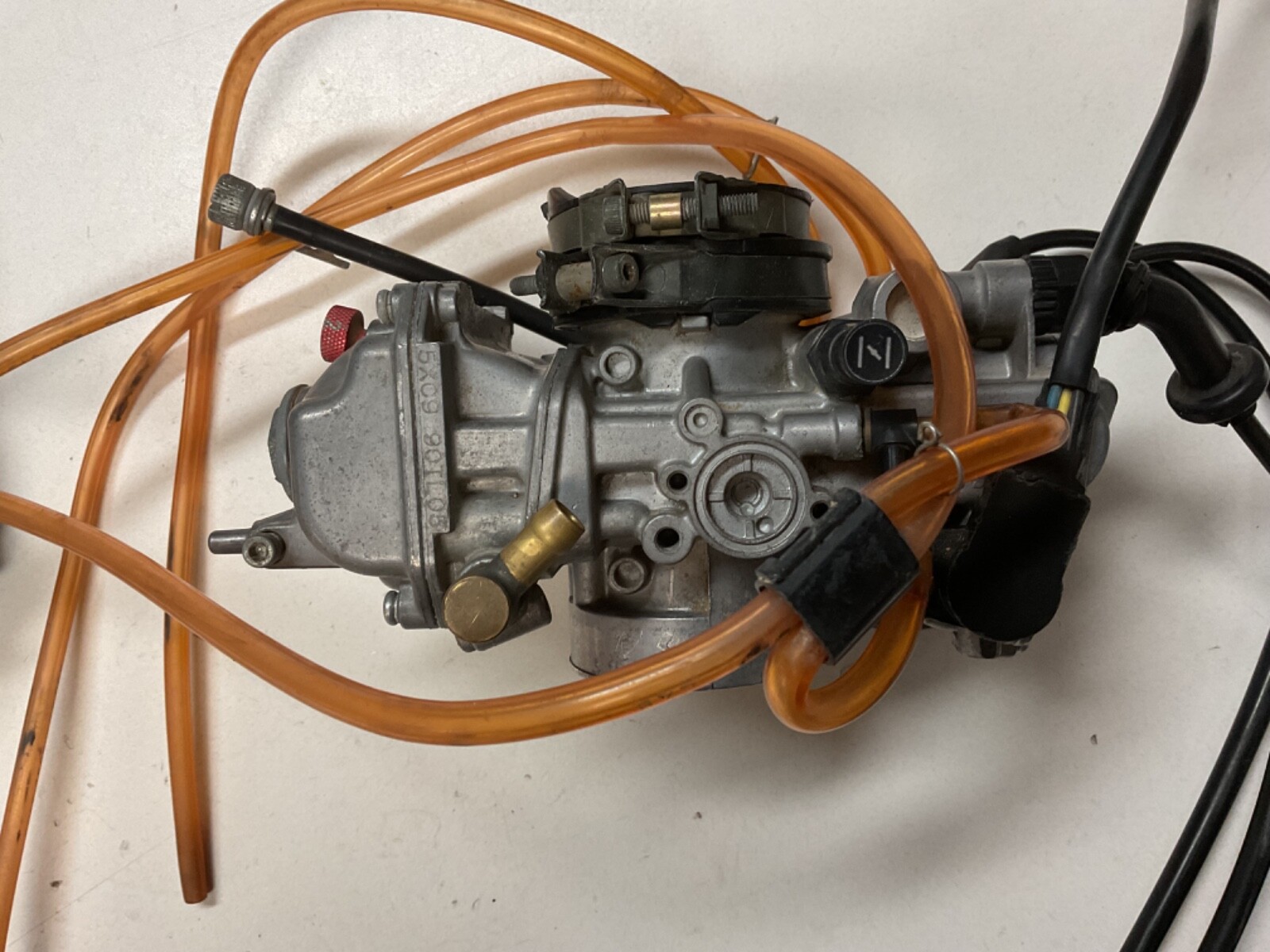 2006 06 YAMAHA WR250F YZ250F OEM Keihin FCR Carburetor & Throttle & ASV Lever