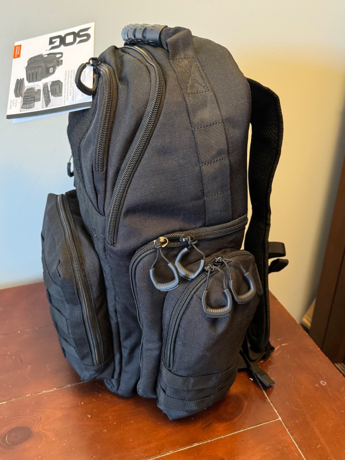 SOG Heavy Duty 3 Pistol Range Tactical Backpack W/3 Gun Cases Brand New w/ Tags