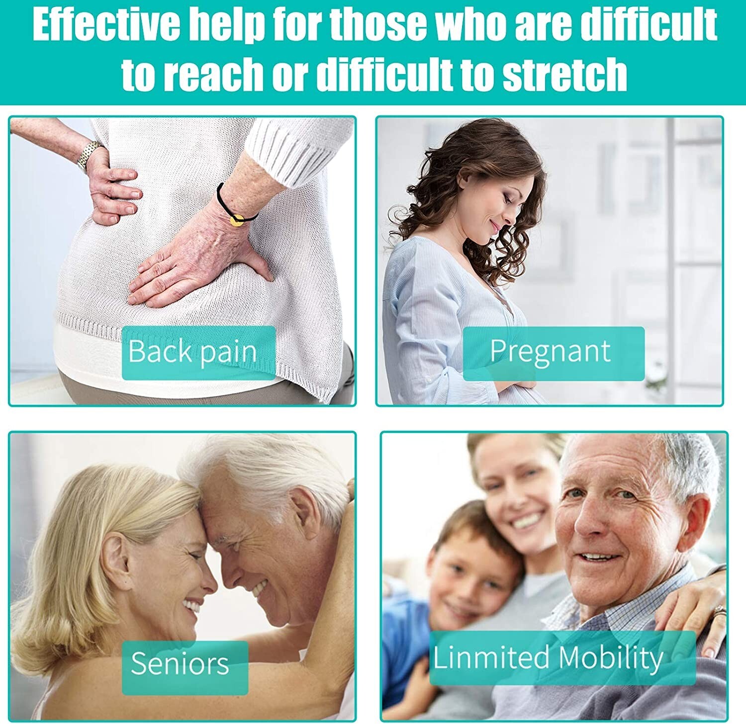 Long Reach Comfort Toilet Wiping Aids Tools - Self Assist Bathroom Bottom Buddy