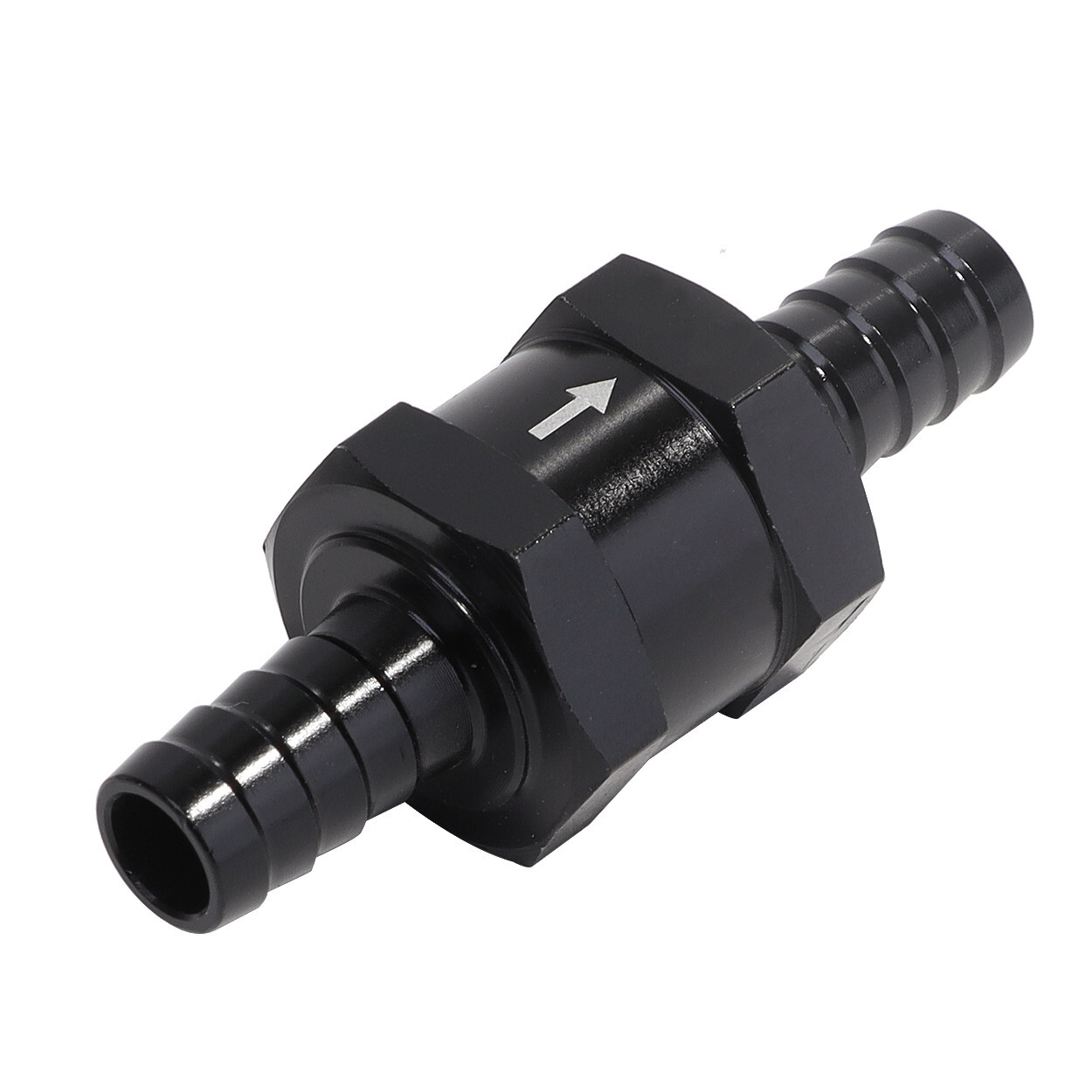 3/8" Fuel Check Valve One Way Inline Non Return Diesel Gasoline Black 10mm 2Pcs
