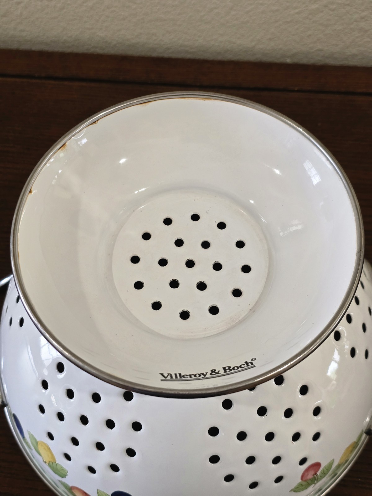 Villeroy & Boch French Garden Fleurence Metal Colander #1748