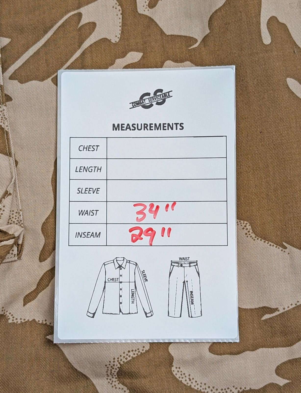 British Army Desert DPM Lightweight Combat Trousers - Large