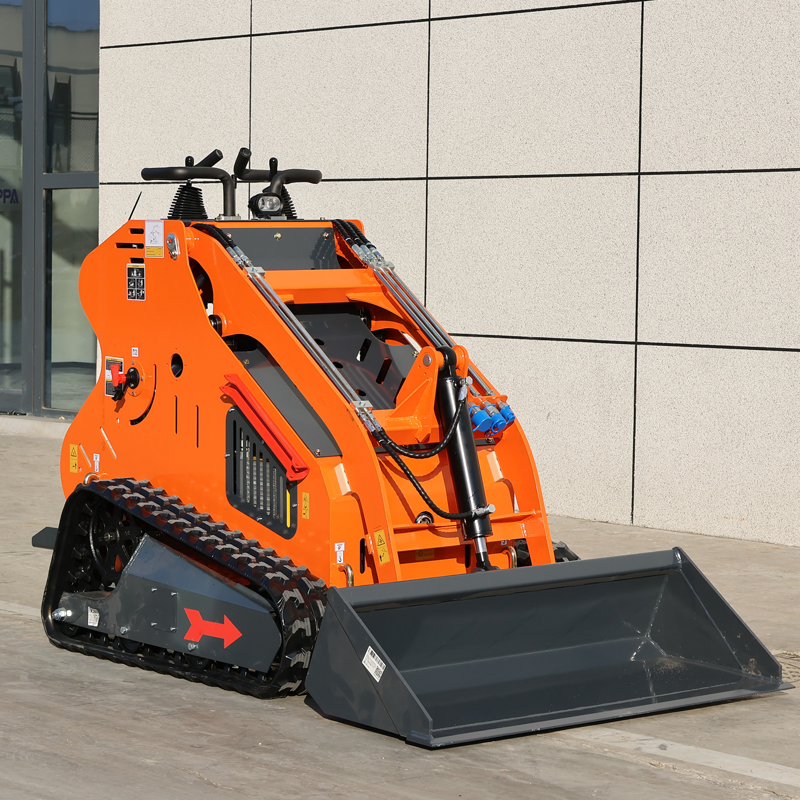 23HP Mini Skid Steer Loader with 3 Attachments, Free Shipping