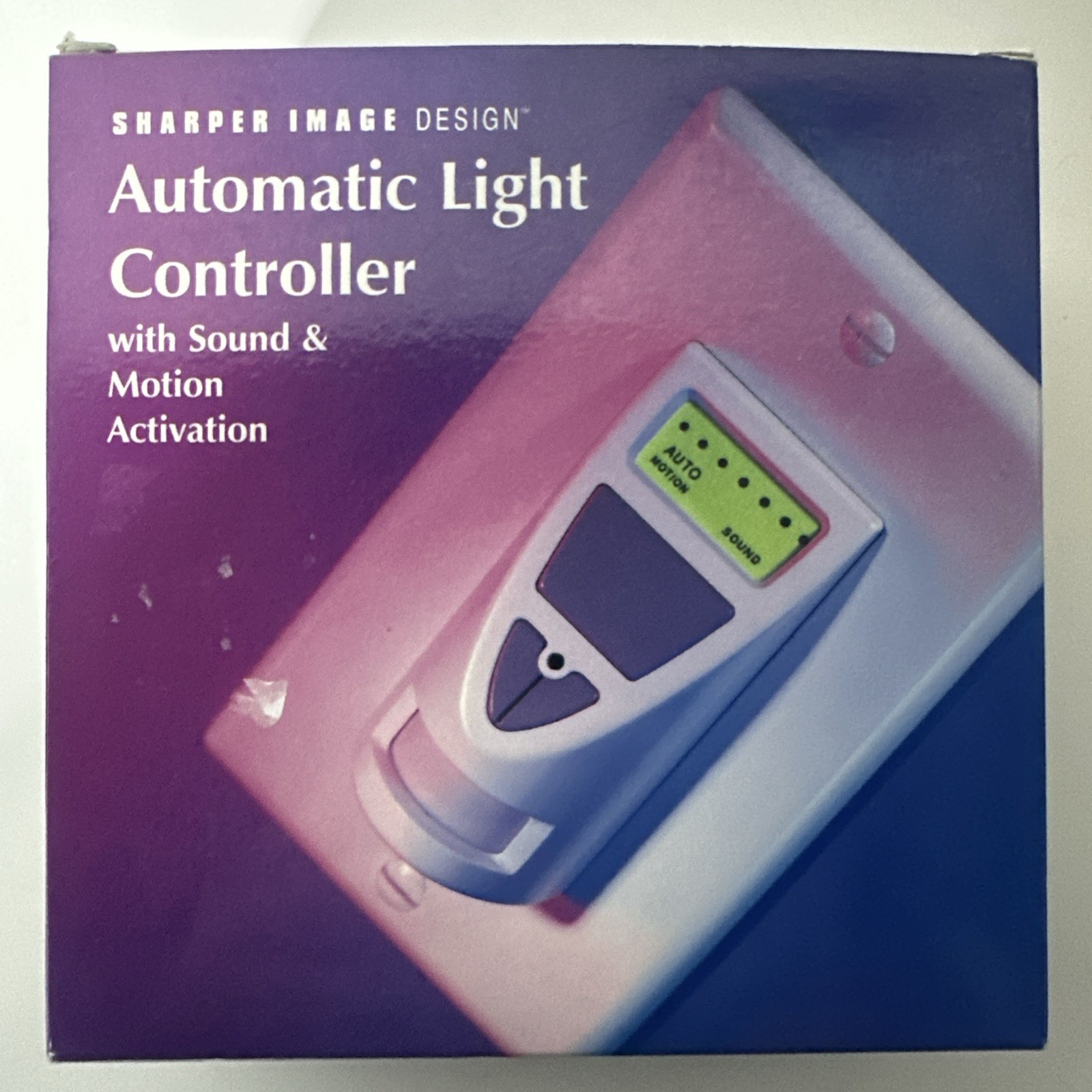 Sharper Image Automatic Light Controller with Motion With Sound Activation