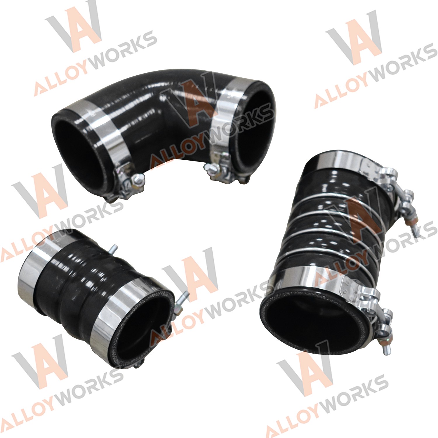 Silicone Hose Kit w/Stainless Clamps For 06-10 08 GM 6.6L LBZ LMM Duramax Diesel