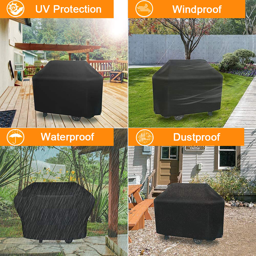 BBQ Gas Grill Cover Barbecue Waterproof Outdoor Heavy Duty UV Protection 57 Inch