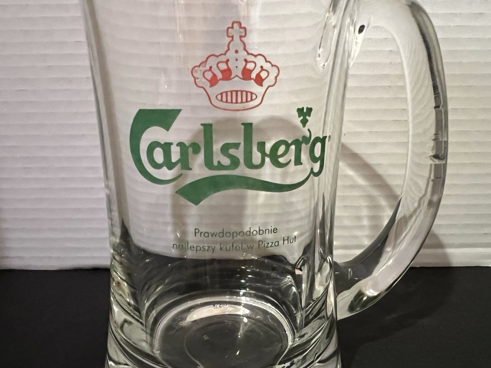 Carlsberg Beer-Prawdopodobnie Najlepszy kufel w Pizza Hut Pint Mug Crown Logo