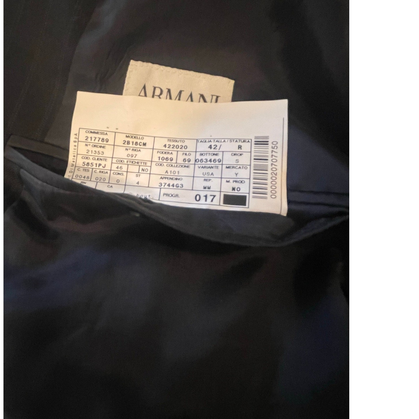 EUC: Armani Collezioni Men's Wool Suit Size 42 R