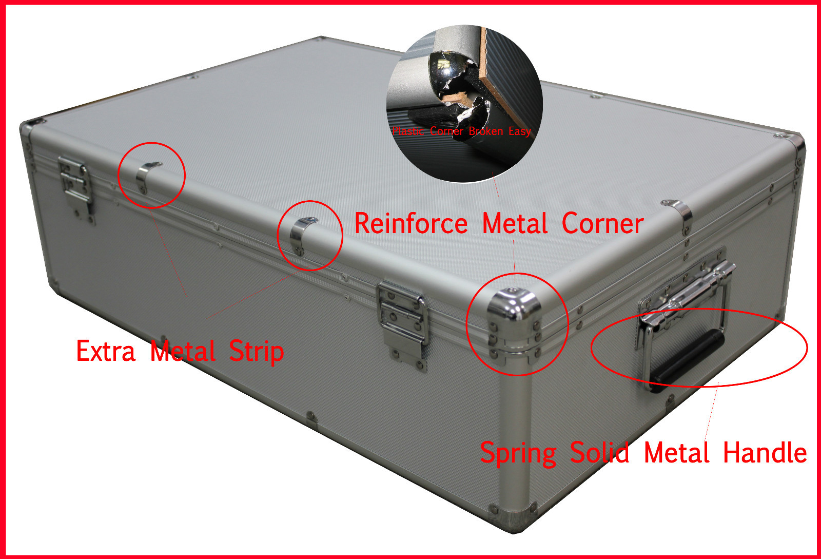 1000 CD DVD Silver Aluminum Media Storage Case Mess-Free Holder Box with Sleeves