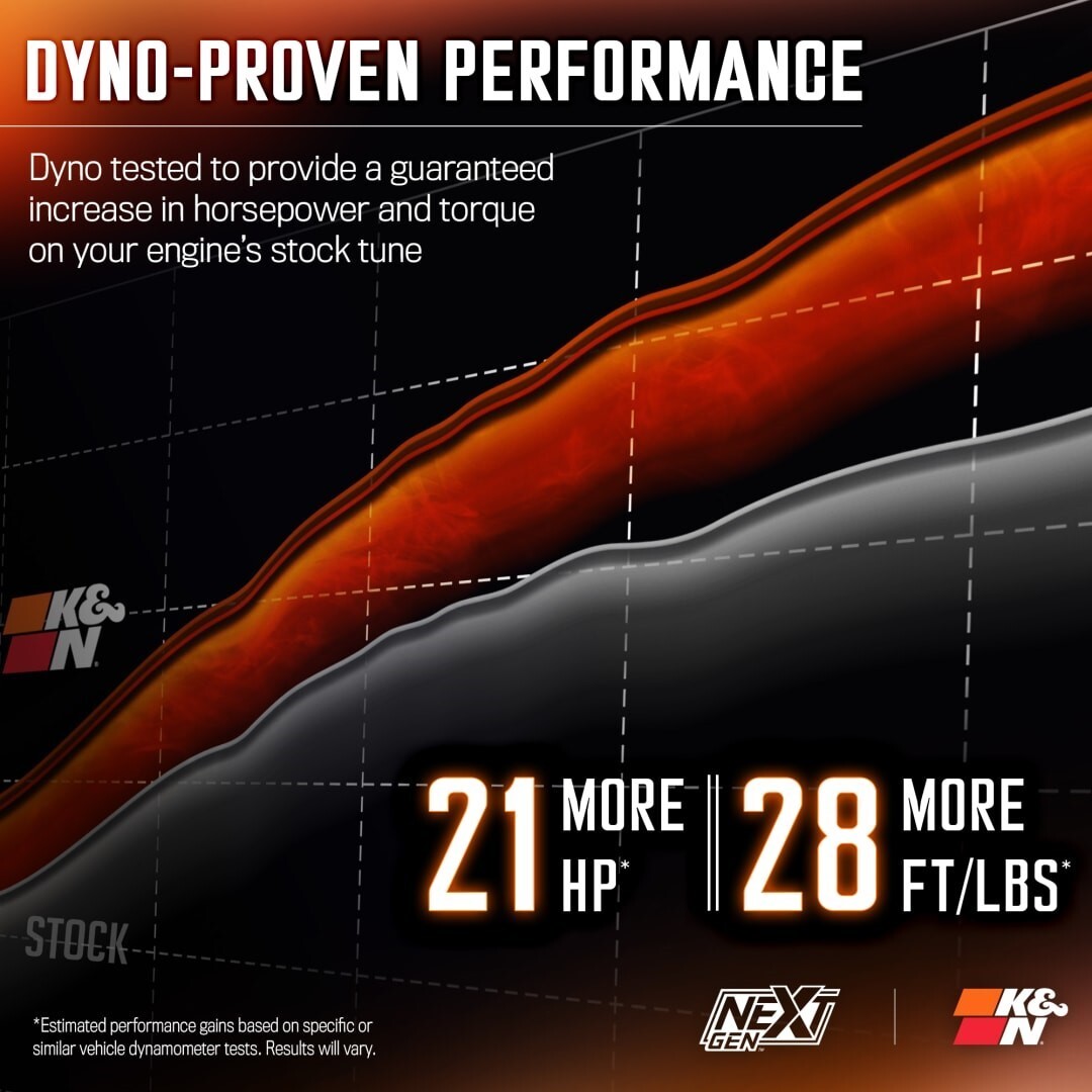 K&N NextGen Cold Air Intake for 2020-2025 Sierra Silverado 2500/3500HD 6.6L GAS