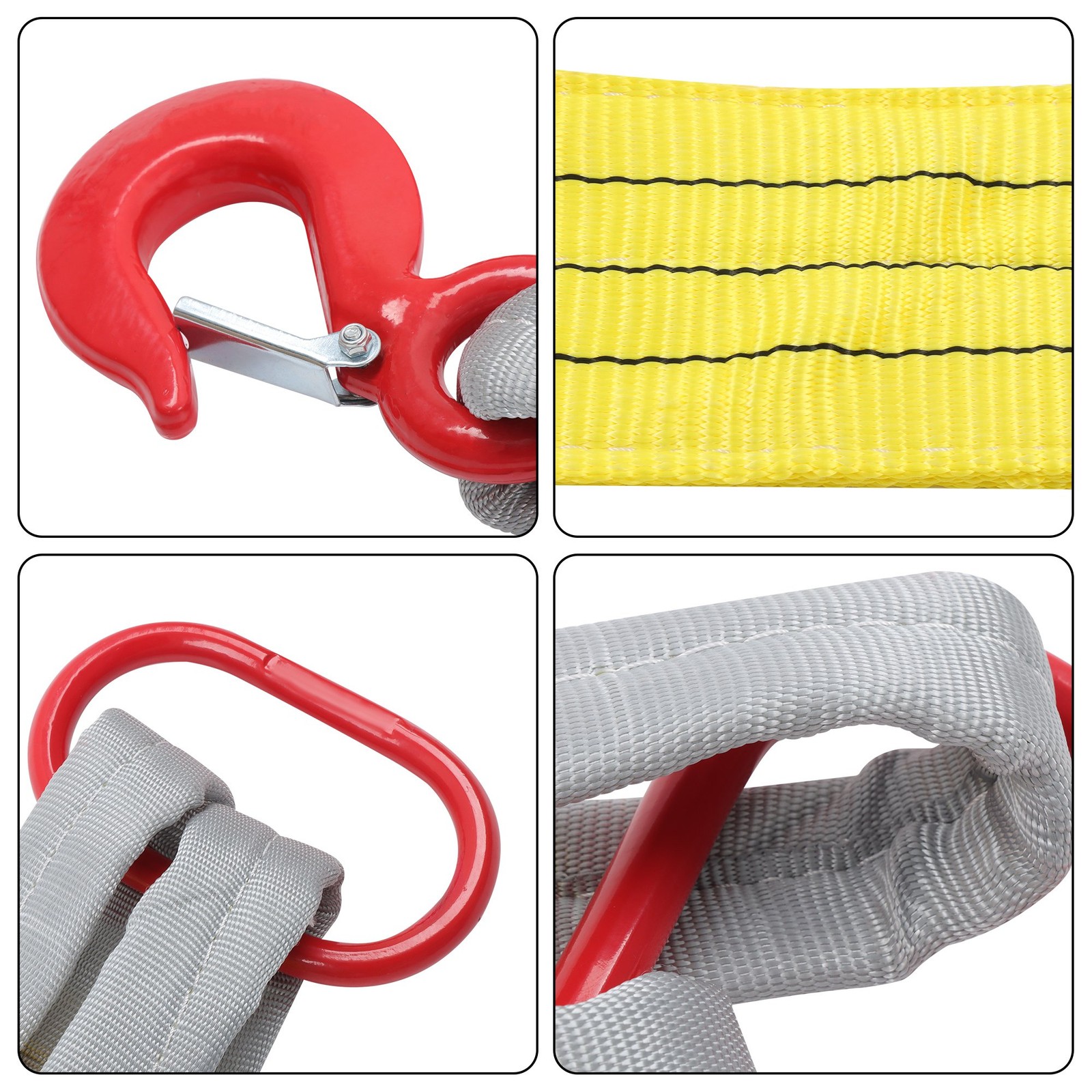 Lifting Slings Straps With Hooks 3.3Feet Two Leg Bridle Web Sling 4409 lbs