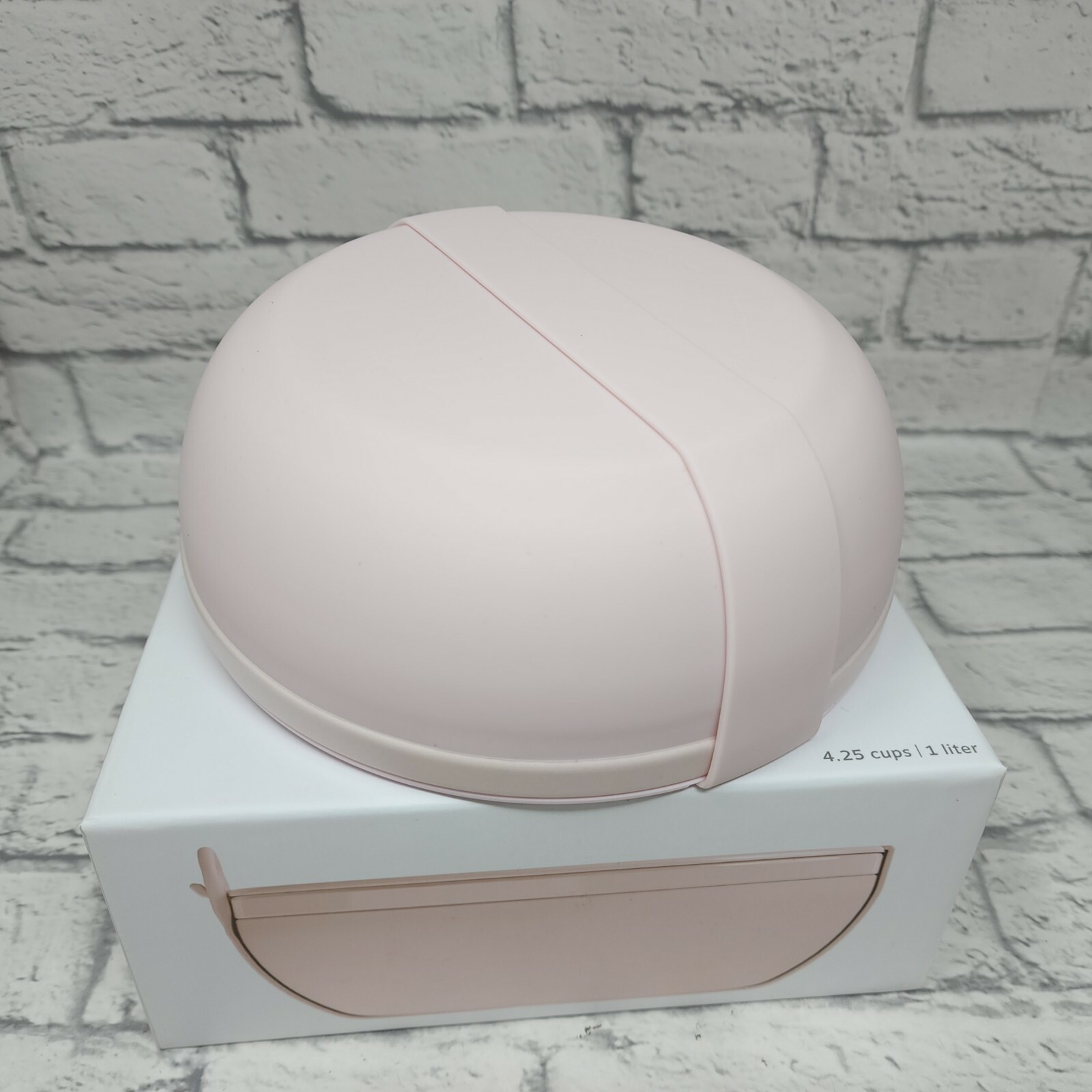 W&P Porter Ceramic Bowl Lunch Container w/ Protective Non-slip Exterior, Blush