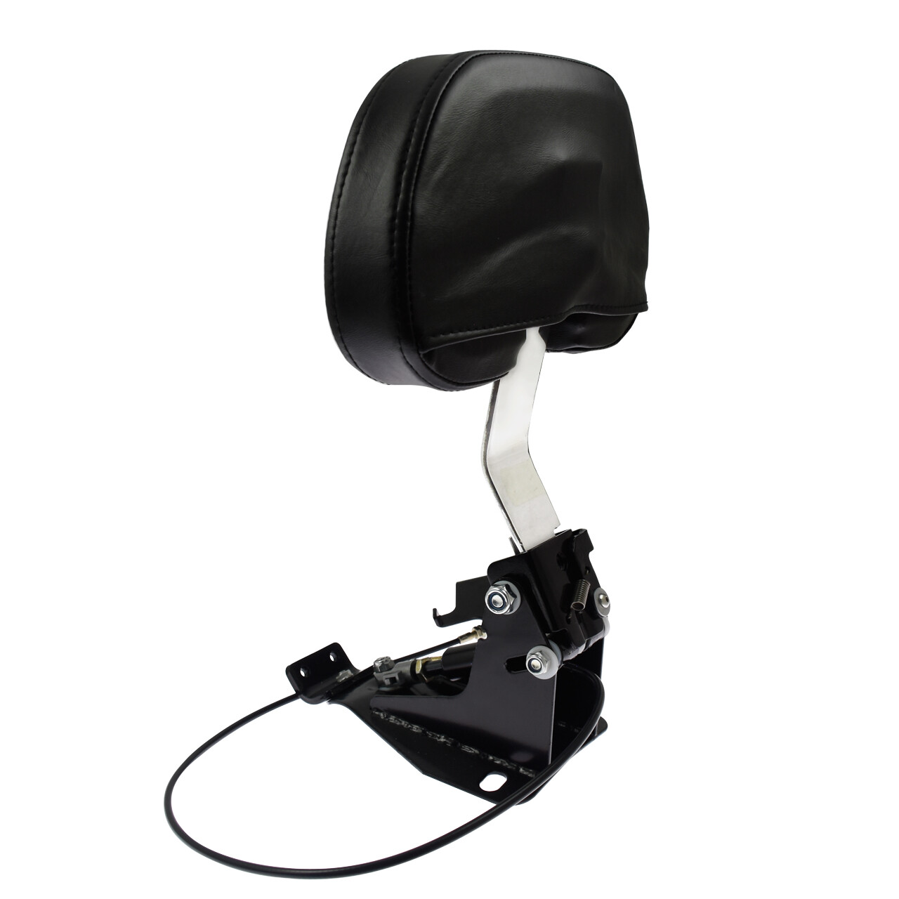 Driver Adjustable Backrest w/ Chrome Arm Kit Fit For Harley Touring FLH 2009-24