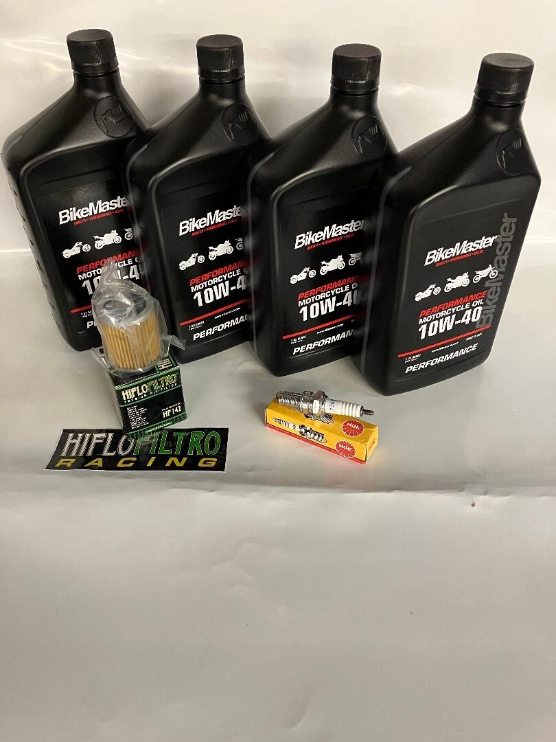 Yamaha YFM400 Kodiak Big Bear 400 Oil Change Filter Kit NGK Spark Plug Tune Up