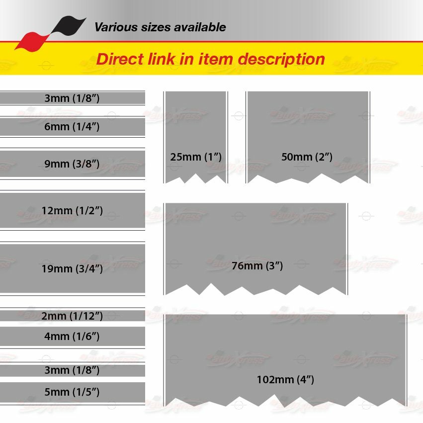 1/4" Roll Vinyl Pinstriping Pin Stripe Solid Line Car Tape Decal Stickers 6mm