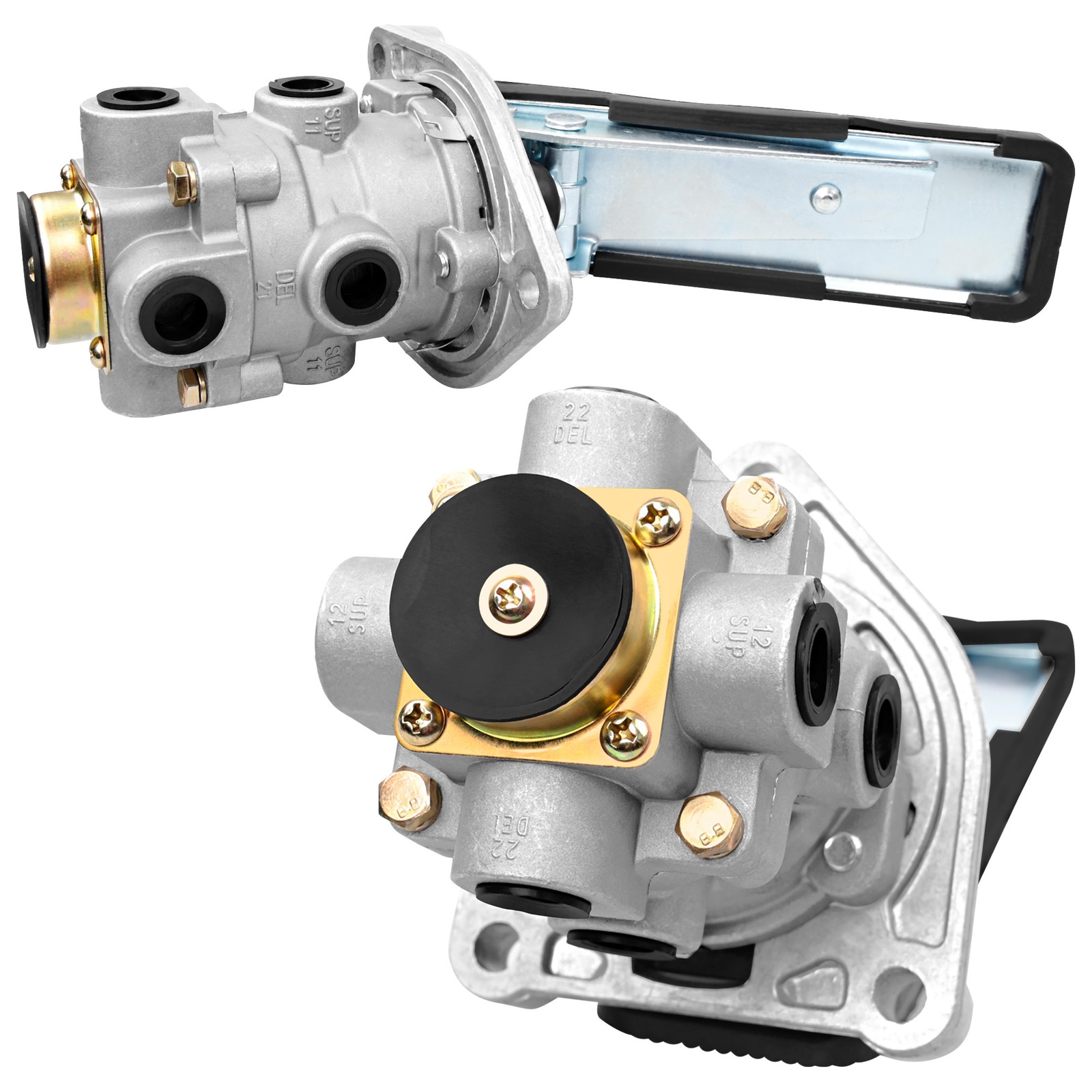 Trailer E6 Foot Parking Brake Valve Fit Bendix 286171 KN22140 Dual Circuit Valve