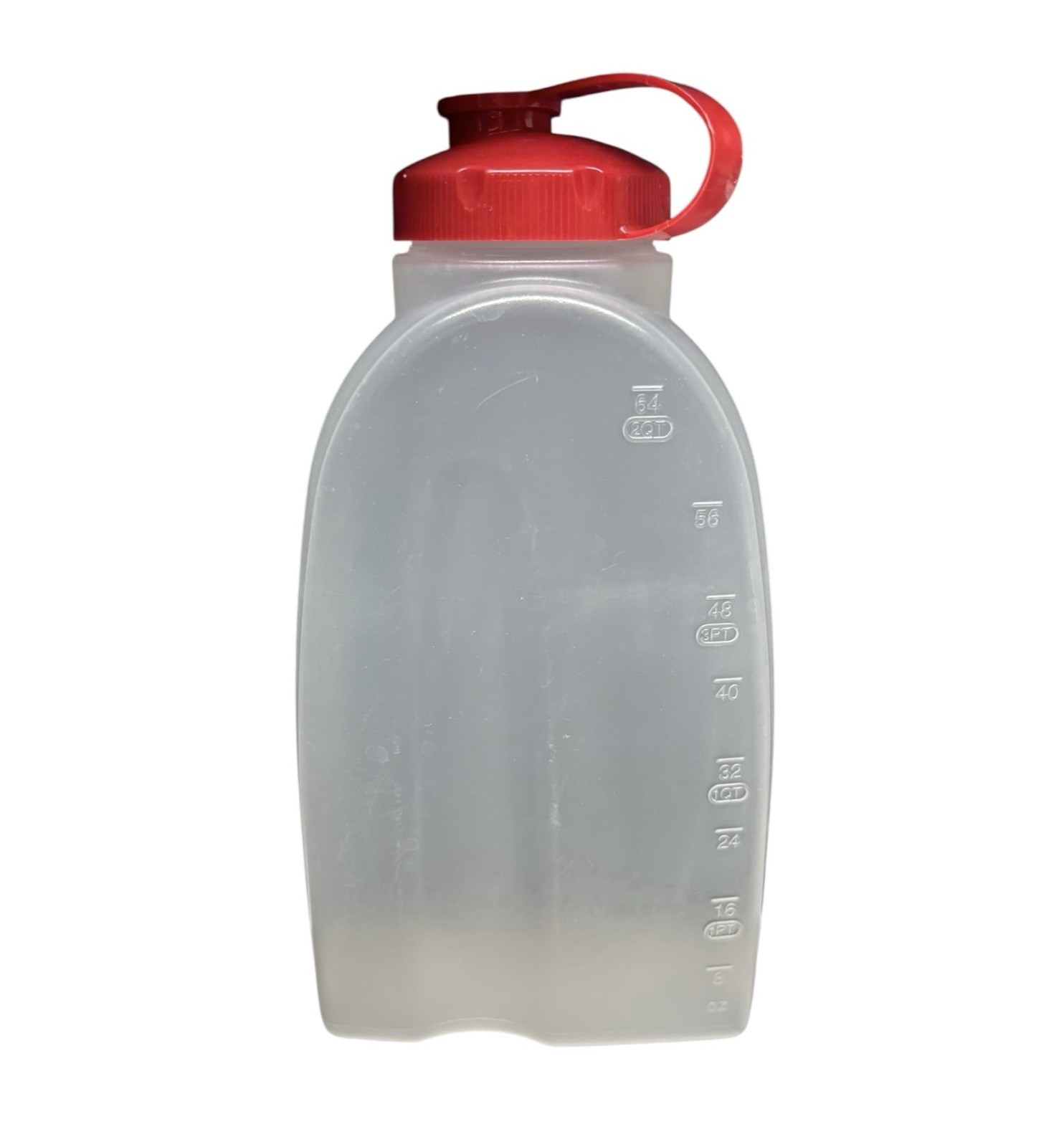 Rubbermaid 2 Quart Drink Bottle Mixer Mate Red Lid Cap 1.9L 64oz USA