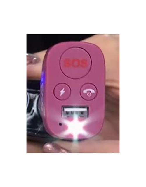 911 Help Now Auto Rescue Tool For Vehicles with 2-Way Talking, Mauve