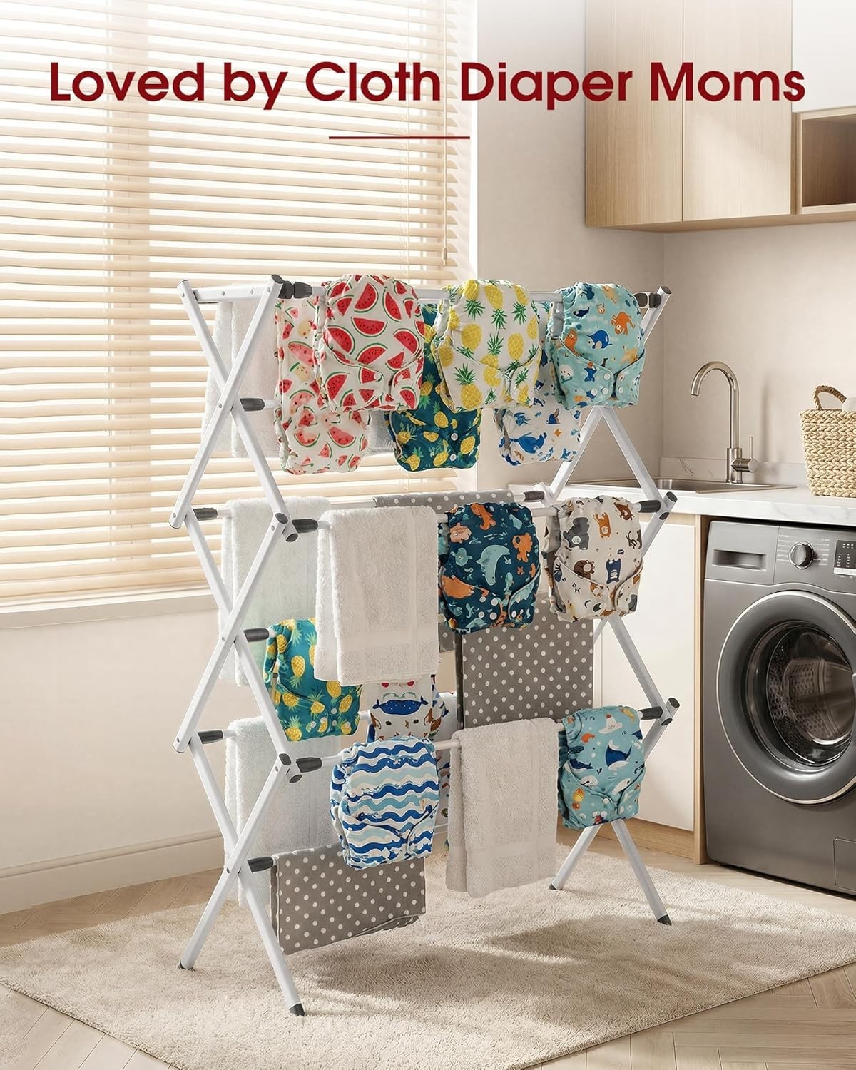 Portable Stainless Steel Clothes Drying Rack - Rust-Resistant & Compact Design