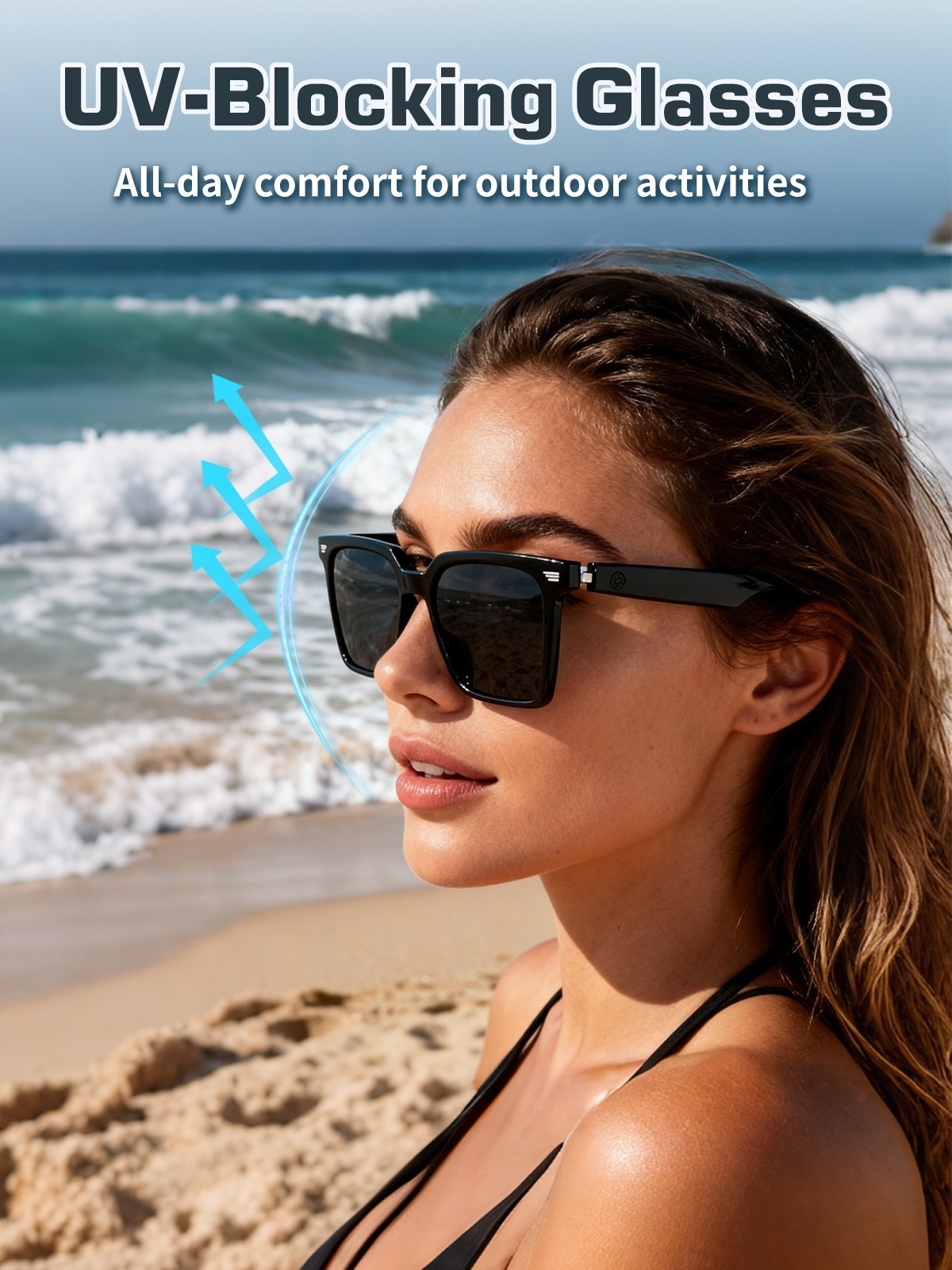 NEW Smart Glasses AI Bluetooth Call Music Translation for Men&Women Work Travel