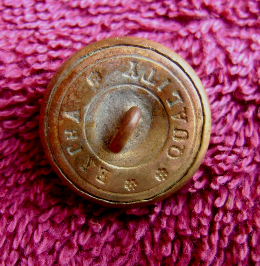 NON EXCAVATED FEDERAL CIVIL WAR EAGLE SHIELD COAT BUTTON