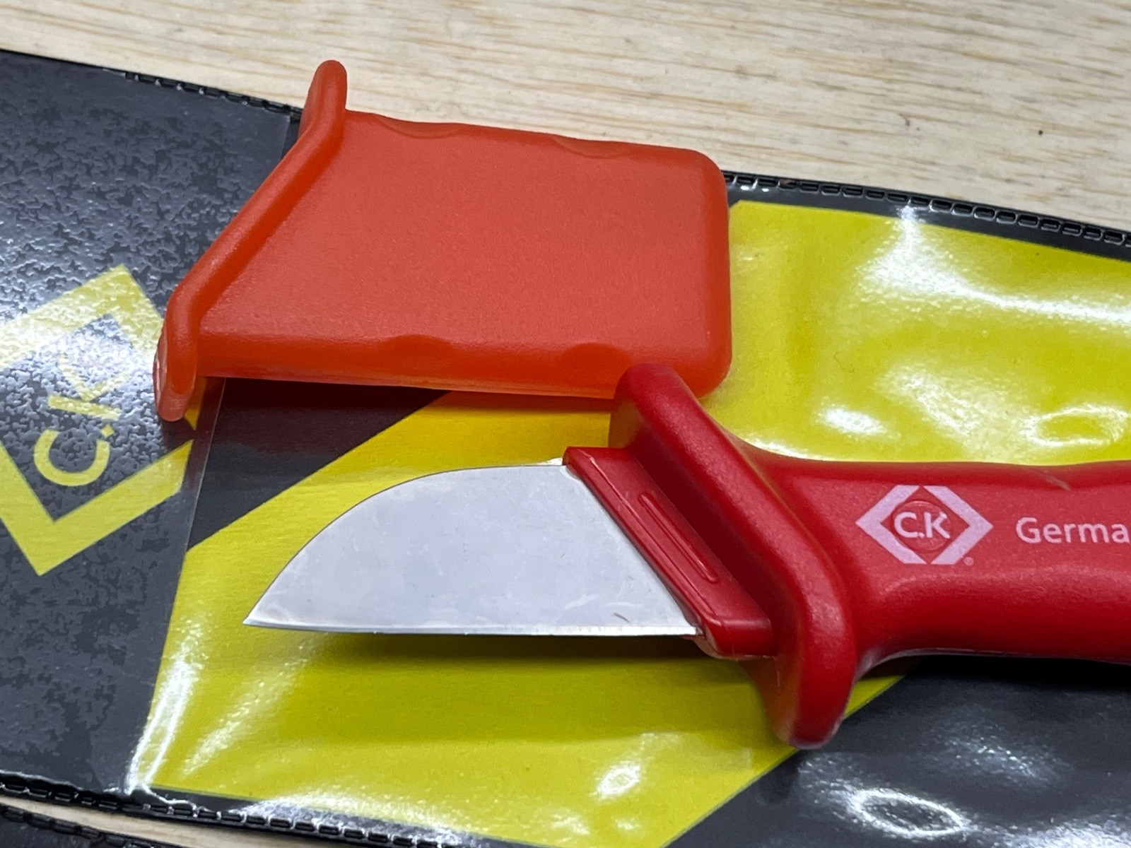 VDE 14309 Lineman Skinning Knife Straight Blade Cable Knife CK Germany